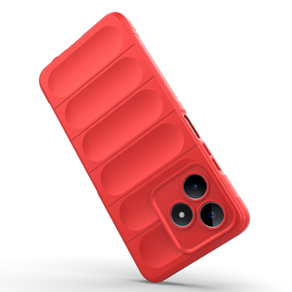 Husa de protectie Techsuit Magic Shield compatibila cu Realme C53, acoperire spate, visiniu