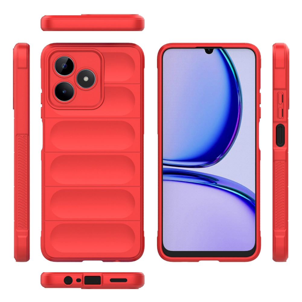 Husa de protectie Techsuit Magic Shield compatibila cu Realme C53, acoperire spate, visiniu