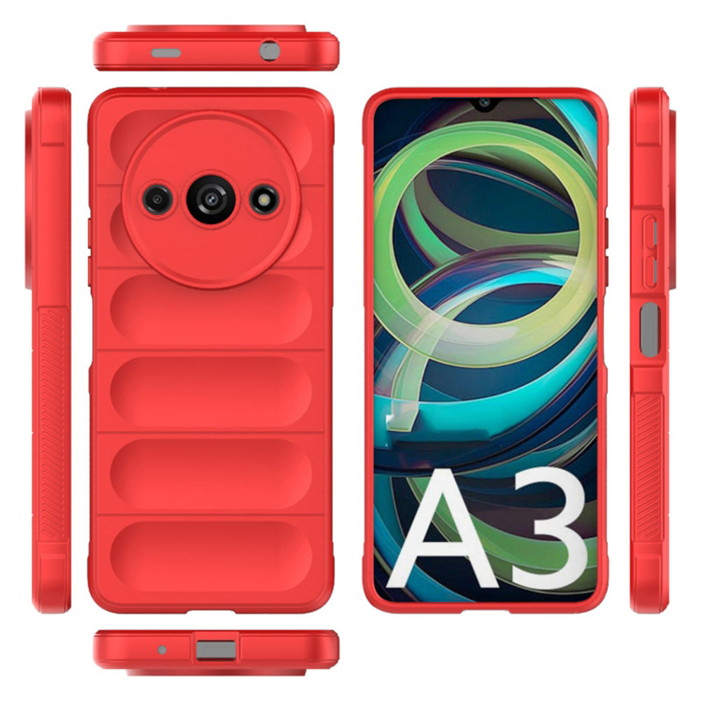 Husa de protectie Techsuit Magic Shield compatibila cu Xiaomi Redmi A3, acoperire spate, rosu