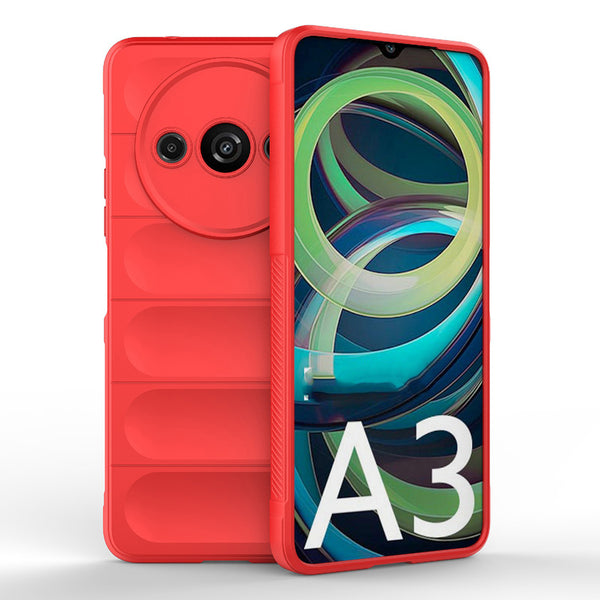 Husa de protectie Techsuit Magic Shield compatibila cu Xiaomi Redmi A3, acoperire spate, rosu