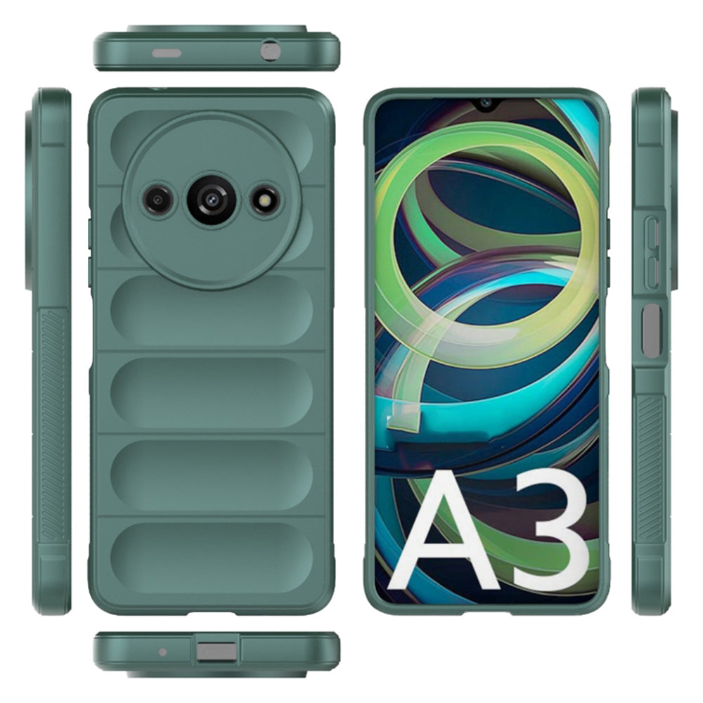 Husa de protectie Techsuit Magic Shield compatibila cu Xiaomi Redmi A3, acoperire spate, verde