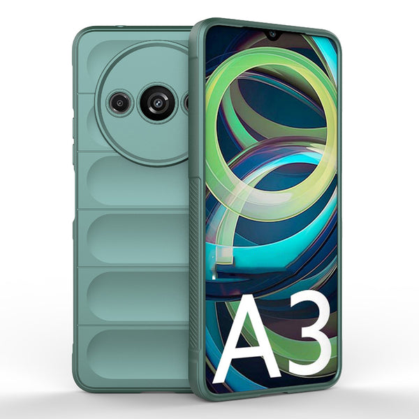 Husa de protectie Techsuit Magic Shield compatibila cu Xiaomi Redmi A3, acoperire spate, verde