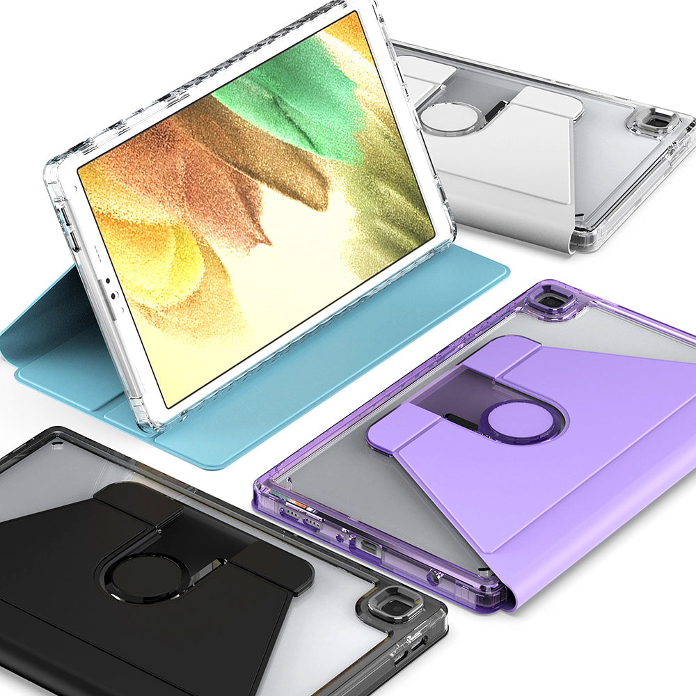 Husa de protectie pentru tableta Techsuit Crystal Vision compatibila cu Samsung Galaxy Tab A7 Lite 8.7 inch T220, Policarbonat TPU, bleu