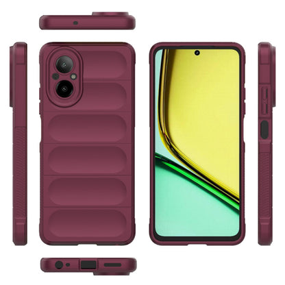 Husa de protectie Techsuit Magic Shield compatibila cu Realme C67 4G, acoperire spate, visiniu