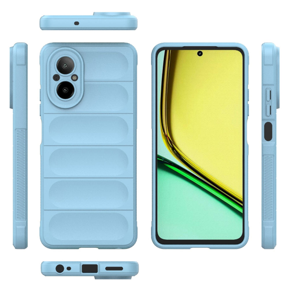 Husa de protectie Techsuit Magic Shield compatibila cu Realme C67 4G, acoperire spate, albastru inchis