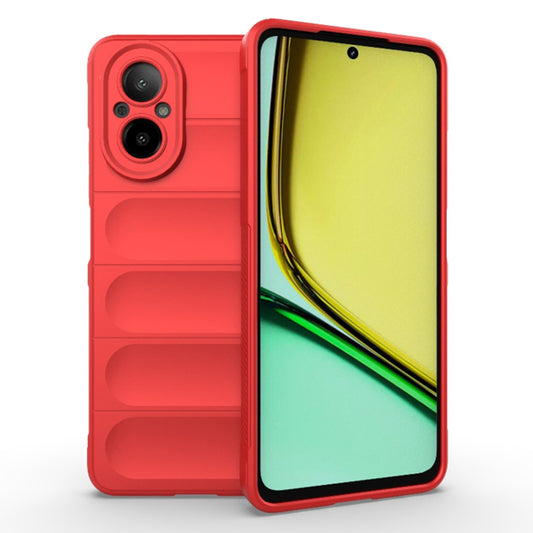 Husa de protectie Techsuit Magic Shield compatibila cu Realme C67 4G, acoperire spate, rosu