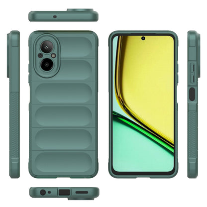 Husa de protectie Techsuit Magic Shield compatibila cu Realme C67 4G, acoperire spate, verde