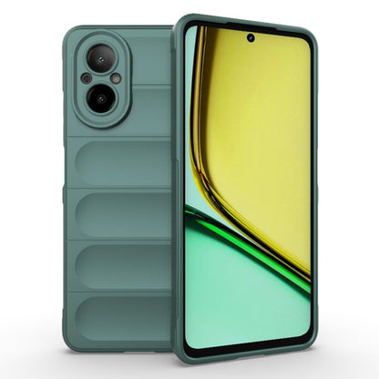Husa de protectie Techsuit Magic Shield compatibila cu Realme C67 4G, acoperire spate, verde