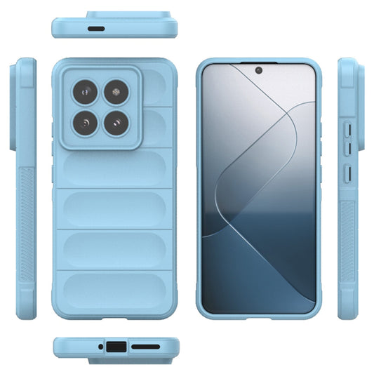 Husa de protectie Techsuit Magic Shield compatibila cu Xiaomi 14 Pro, acoperire spate, albastru inchis