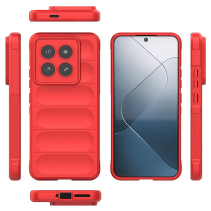 Husa de protectie Techsuit Magic Shield compatibila cu Xiaomi 14 Pro, acoperire spate, rosu