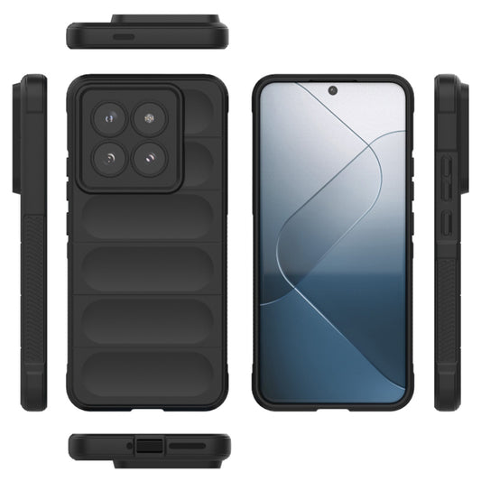 Husa de protectie Techsuit Magic Shield compatibila cu Xiaomi 14 Pro, acoperire spate, negru