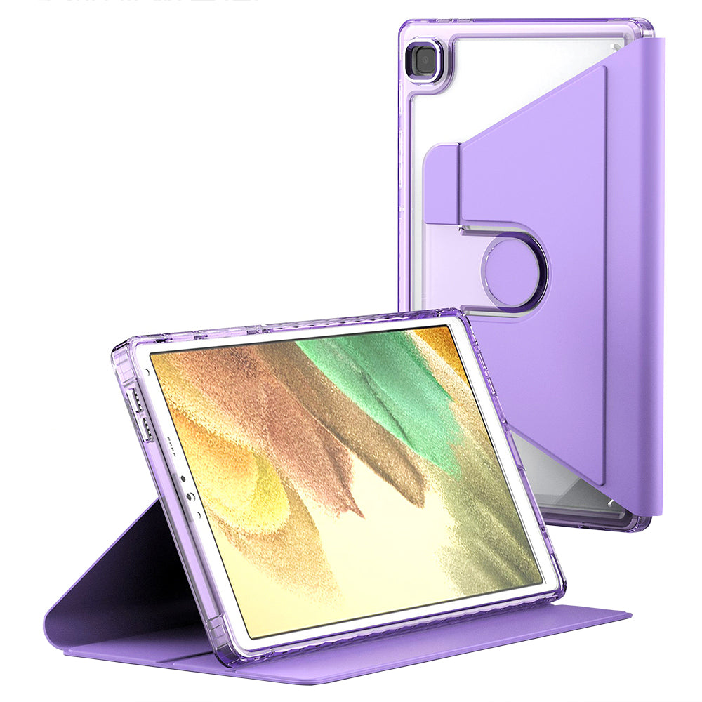 Husa de protectie pentru tableta Techsuit Crystal Vision compatibila cu Samsung Galaxy Tab A7 Lite 8.7 inch T220, Policarbonat TPU, mov