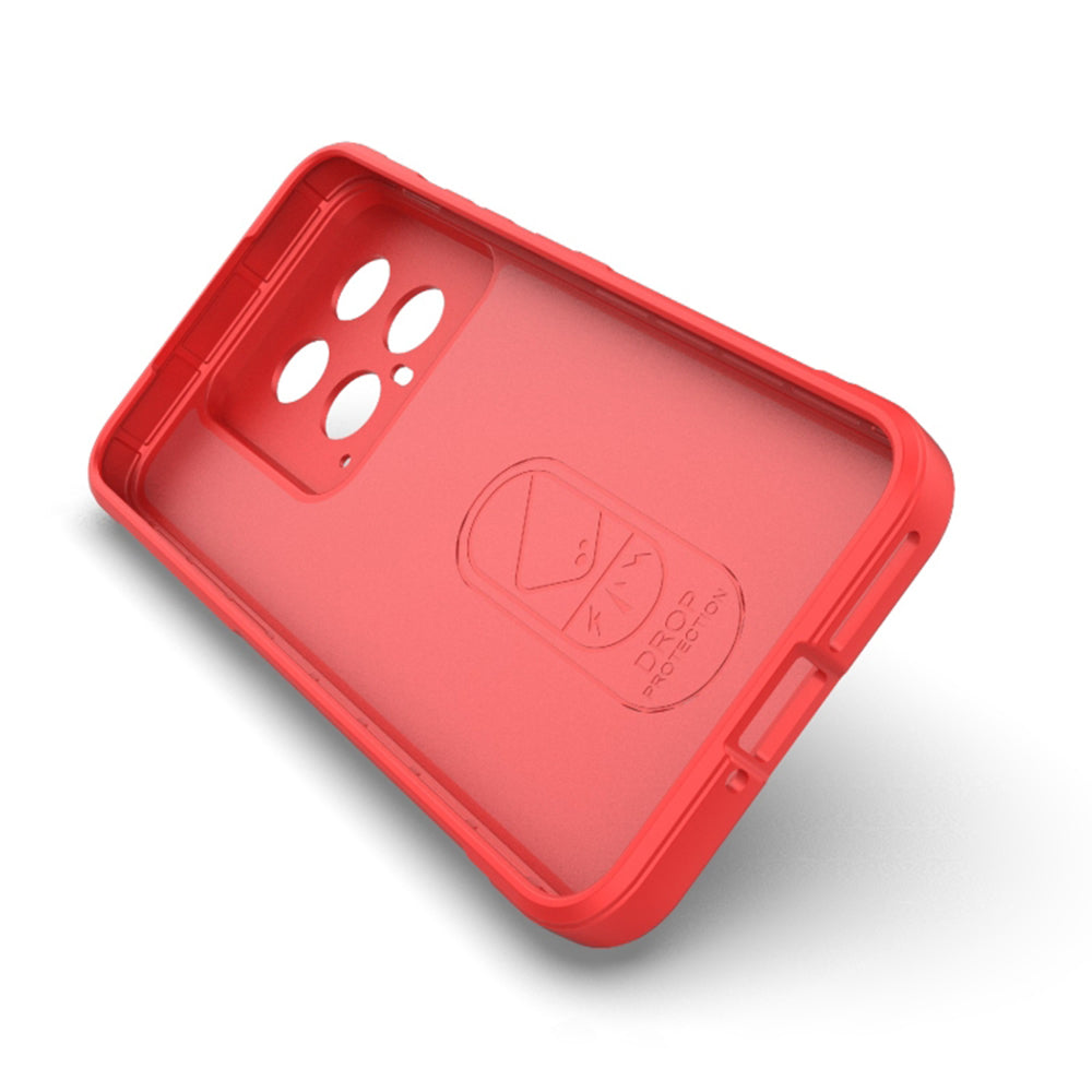 Husa de protectie Techsuit Magic Shield compatibila cu Xiaomi 14, acoperire spate, rosu