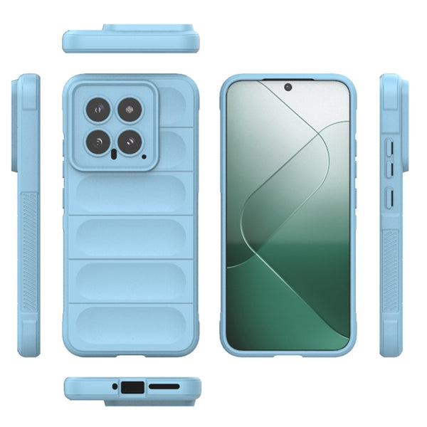 Husa de protectie Techsuit Magic Shield compatibila cu Xiaomi 14, acoperire spate, verde