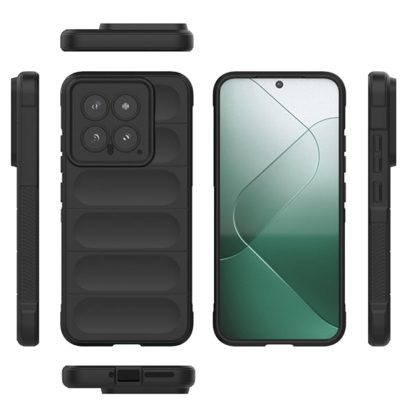 Husa de protectie Techsuit Magic Shield compatibila cu Xiaomi 14, acoperire spate, negru