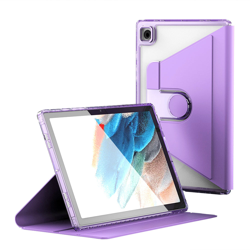Husa de protectie pentru tableta Techsuit Crystal Vision compatibila cu Samsung Galaxy Tab A8 10.5 (2021), Policarbonat TPU, mov