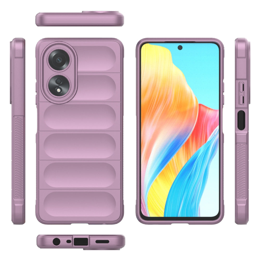 Husa de protectie Techsuit Magic Shield compatibila cu Oppo A58 4G, acoperire spate, mov