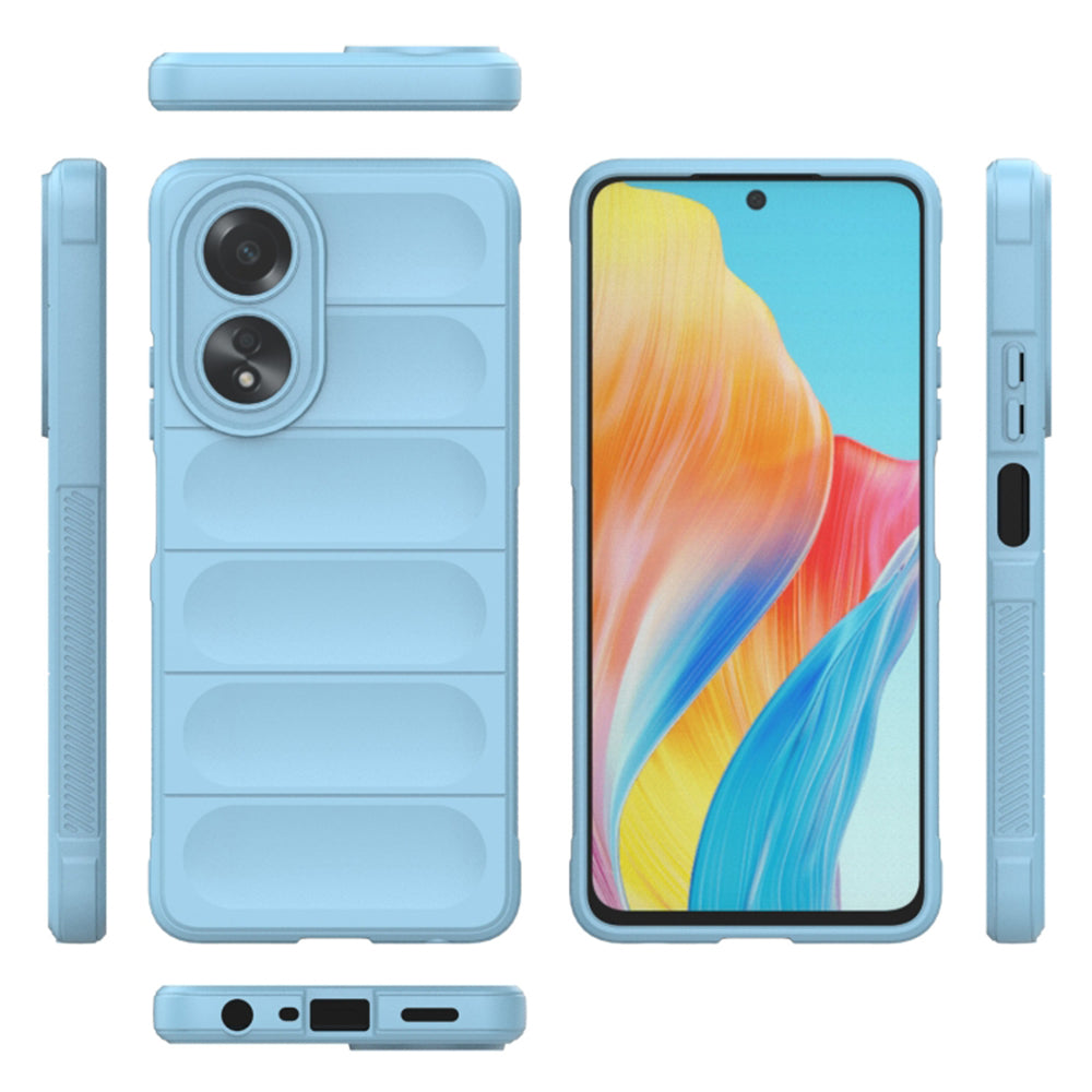 Husa de protectie Techsuit Magic Shield compatibila cu Oppo A58 4G, acoperire spate, albastru inchis