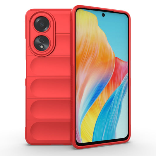 Husa de protectie Techsuit Magic Shield compatibila cu Oppo A58 4G, acoperire spate, rosu