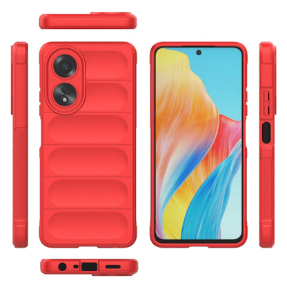 Husa de protectie Techsuit Magic Shield compatibila cu Oppo A58 4G, acoperire spate, rosu