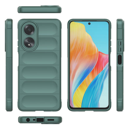 Husa de protectie Techsuit Magic Shield compatibila cu Oppo A58 4G, acoperire spate, verde