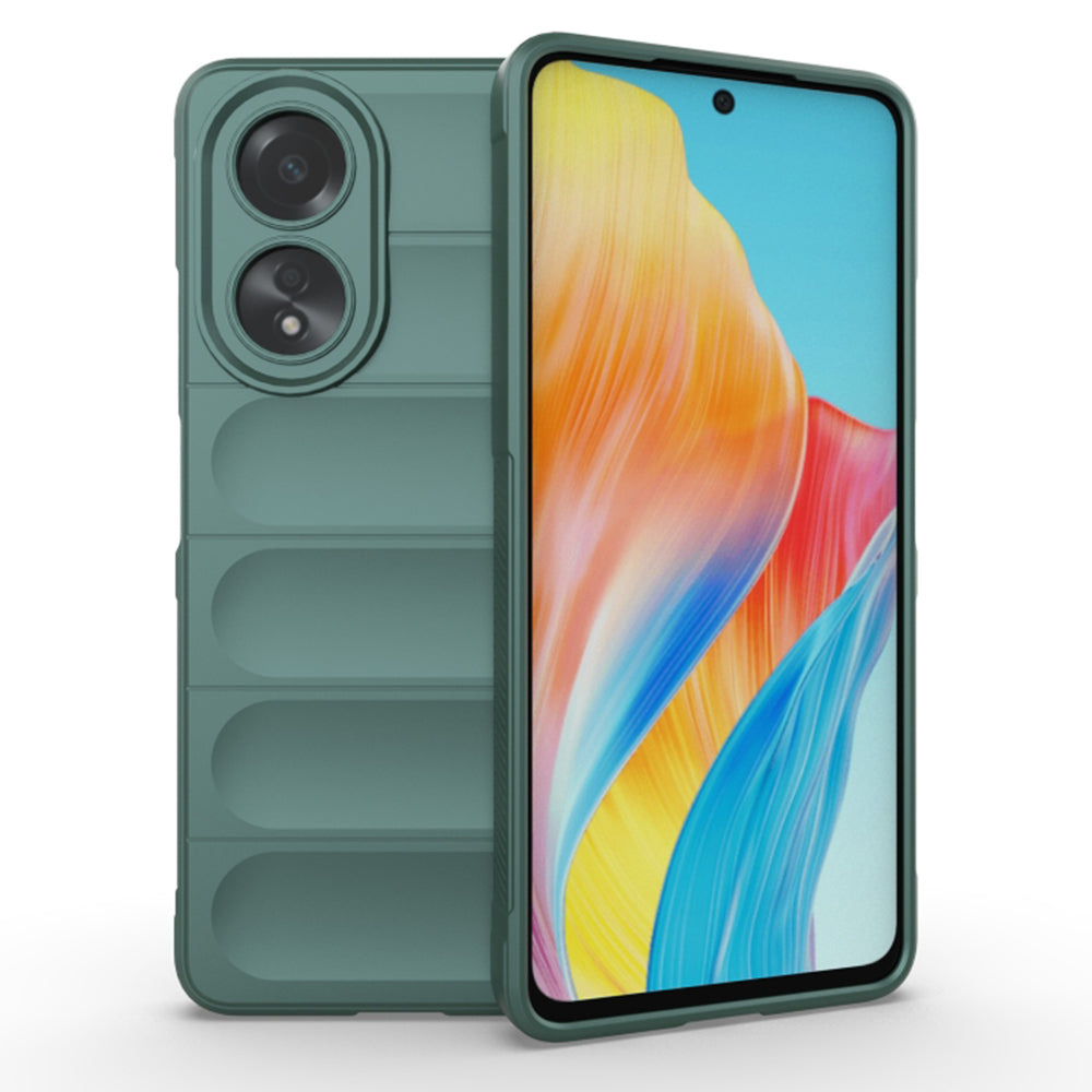 Husa de protectie Techsuit Magic Shield compatibila cu Oppo A58 4G, acoperire spate, verde