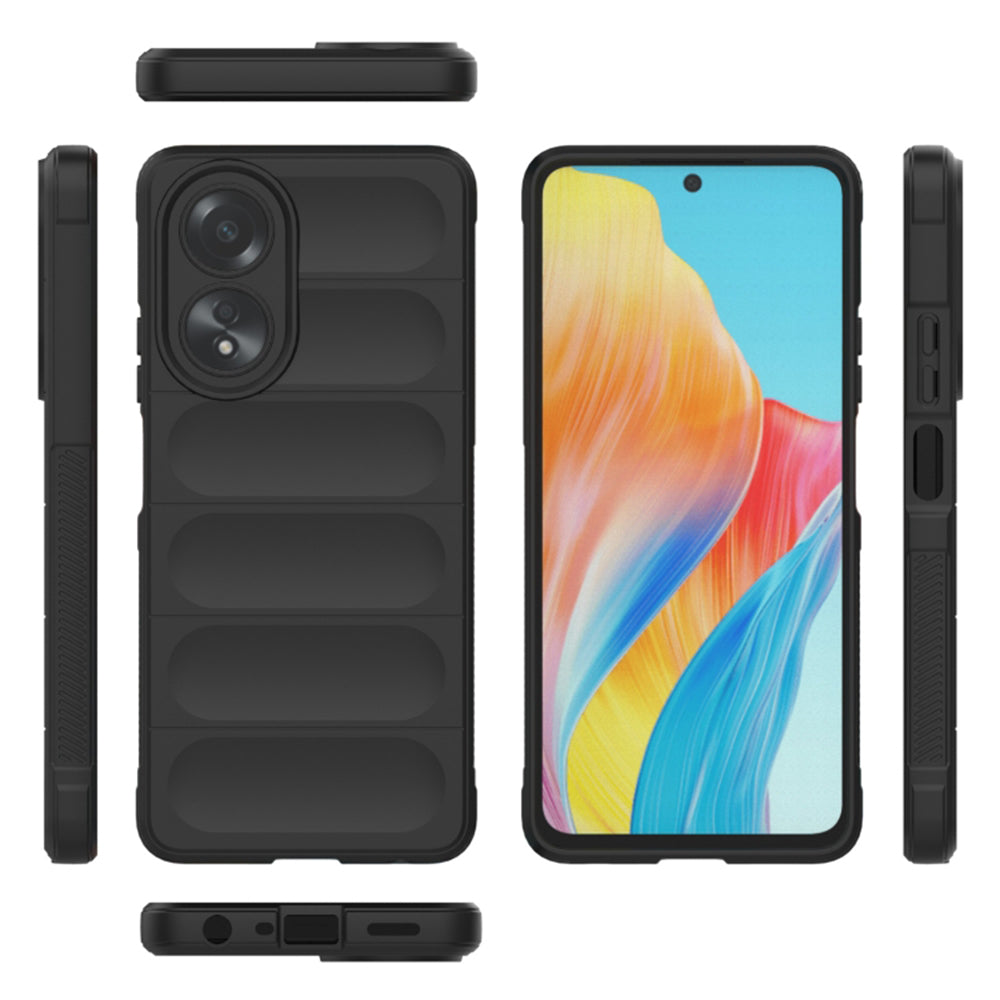 Husa de protectie Techsuit Magic Shield compatibila cu Oppo A58 4G, acoperire spate, negru