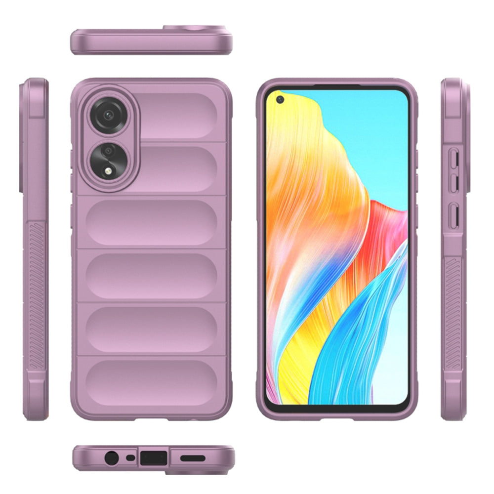 Husa de protectie Techsuit Magic Shield compatibila cu Oppo A78 4G, acoperire spate, mov