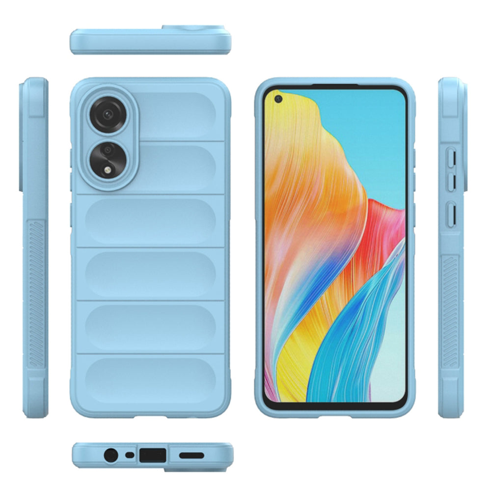 Husa de protectie Techsuit Magic Shield compatibila cu Oppo A78 4G, acoperire spate, albastru inchis