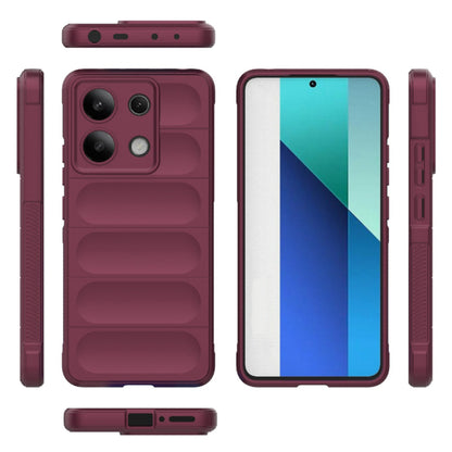 Husa de protectie Techsuit Magic Shield compatibila cu Xiaomi Redmi Note 13 4G, acoperire spate, visiniu