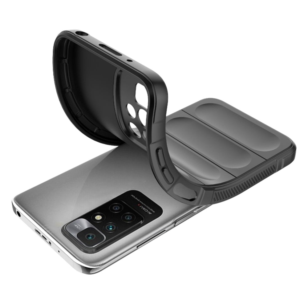 Husa de protectie Techsuit Magic Shield compatibila cu Xiaomi Redmi 10, acoperire spate, albastru inchis