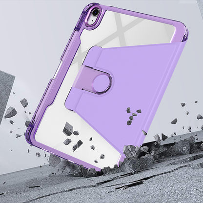 Husa de protectie pentru tableta Techsuit Crystal Vision compatibila cu iPhone iPad 10 (2022) 10.9, Policarbonat TPU, mov