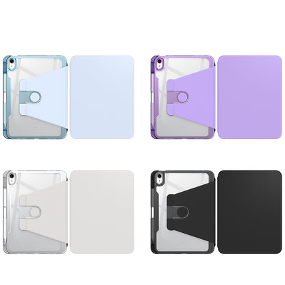 Husa de protectie pentru tableta Techsuit Crystal Vision compatibila cu iPhone iPad 10 (2022) 10.9, Policarbonat TPU, mov
