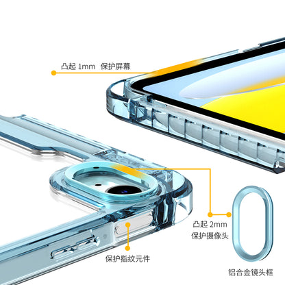 Husa de protectie pentru tableta Techsuit Crystal Vision compatibila cu iPhone iPad 10 (2022) 10.9, Policarbonat TPU, bleu