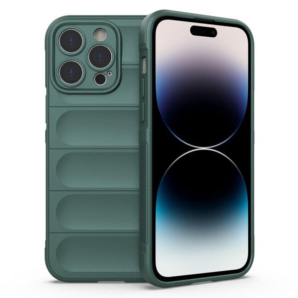 Husa de protectie Techsuit Magic Shield compatibila cu Apple iPhone 14 Pro Max, acoperire spate, verde