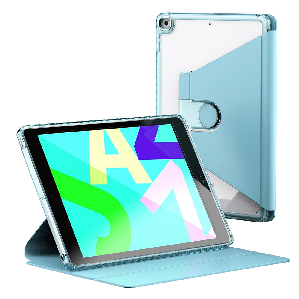 Husa de protectie pentru tableta Techsuit Crystal Vision compatibila cu iPhone iPad 10.2 (2020), Policarbonat TPU, bleu