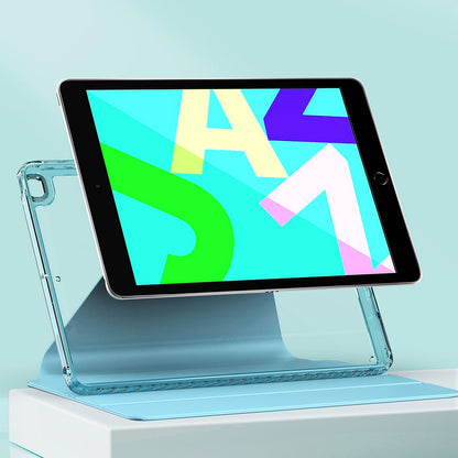 Husa de protectie pentru tableta Techsuit Crystal Vision compatibila cu iPhone iPad 10.2 (2021), Policarbonat TPU, negru