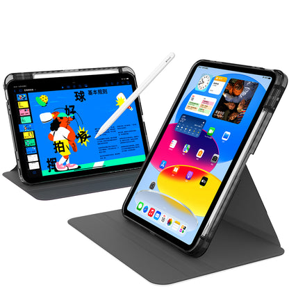Husa de protectie pentru tableta Techsuit Crystal Vision compatibila cu iPhone iPad 10 (2022) 10.9, Policarbonat TPU, negru