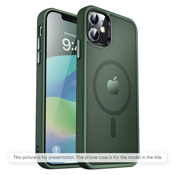 Husa de protectie Techsuit HaloFrost Series compatibila cu Apple iPhone 15 Pro , acoperire spate, verde inchis