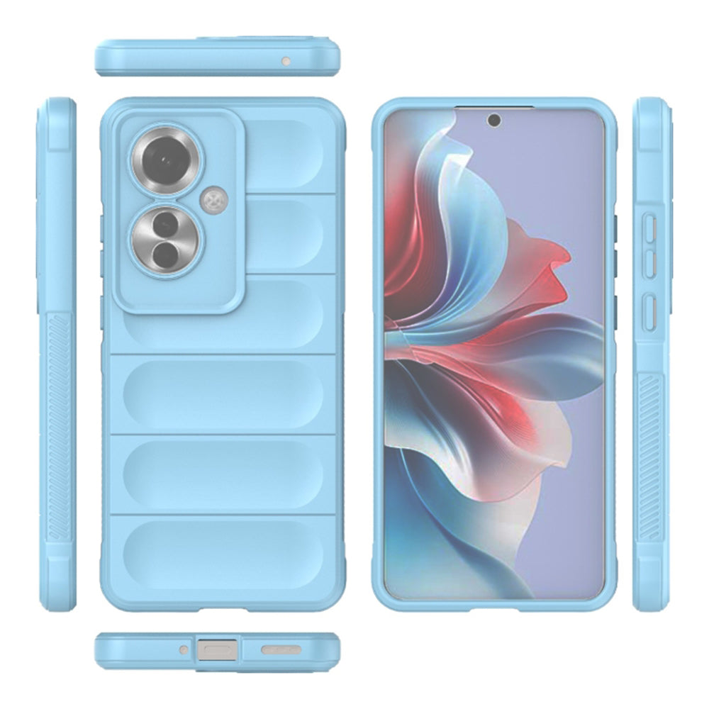 Husa de protectie Techsuit Magic Shield compatibila cu Oppo Reno11 F, acoperire spate, albastru inchis