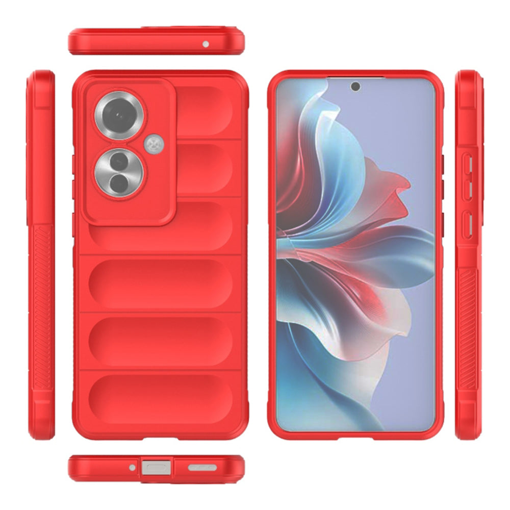 Husa de protectie Techsuit Magic Shield compatibila cu Oppo Reno11 F, acoperire spate, rosu