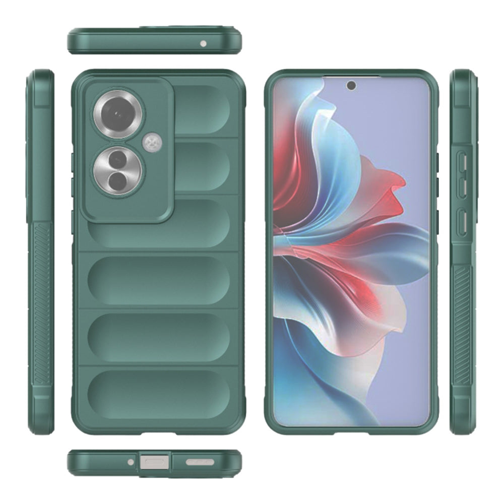 Husa de protectie Techsuit Magic Shield compatibila cu Oppo Reno11 F, acoperire spate, verde