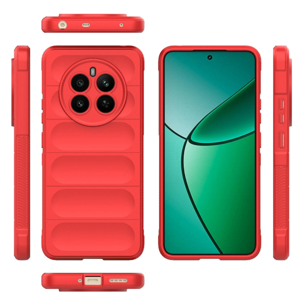 Husa de protectie Techsuit Magic Shield compatibila cu Realme 12 4G, acoperire spate, rosu
