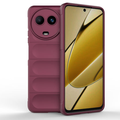 Husa de protectie Techsuit Magic Shield compatibila cu Realme 11 5G, acoperire spate, visiniu
