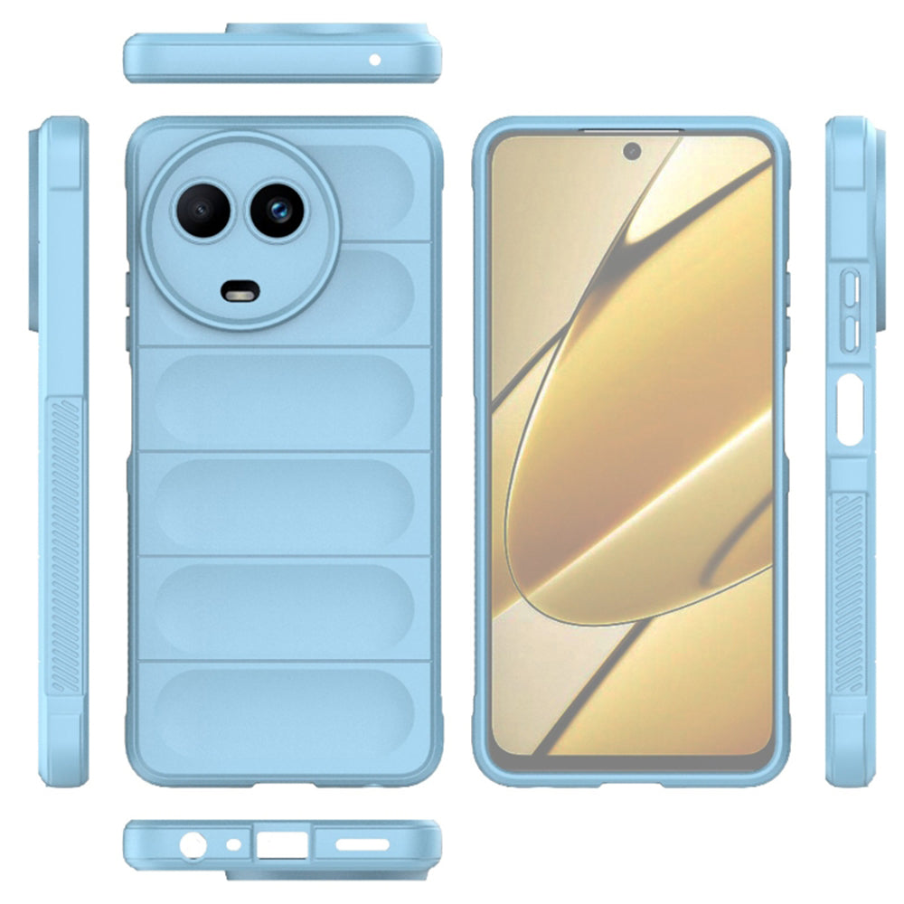 Husa de protectie Techsuit Magic Shield compatibila cu Realme 11 5G, acoperire spate, albastru inchis