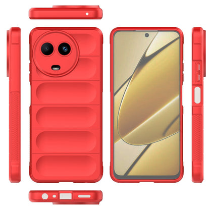Husa de protectie Techsuit Magic Shield compatibila cu Realme 11 5G, acoperire spate, rosu