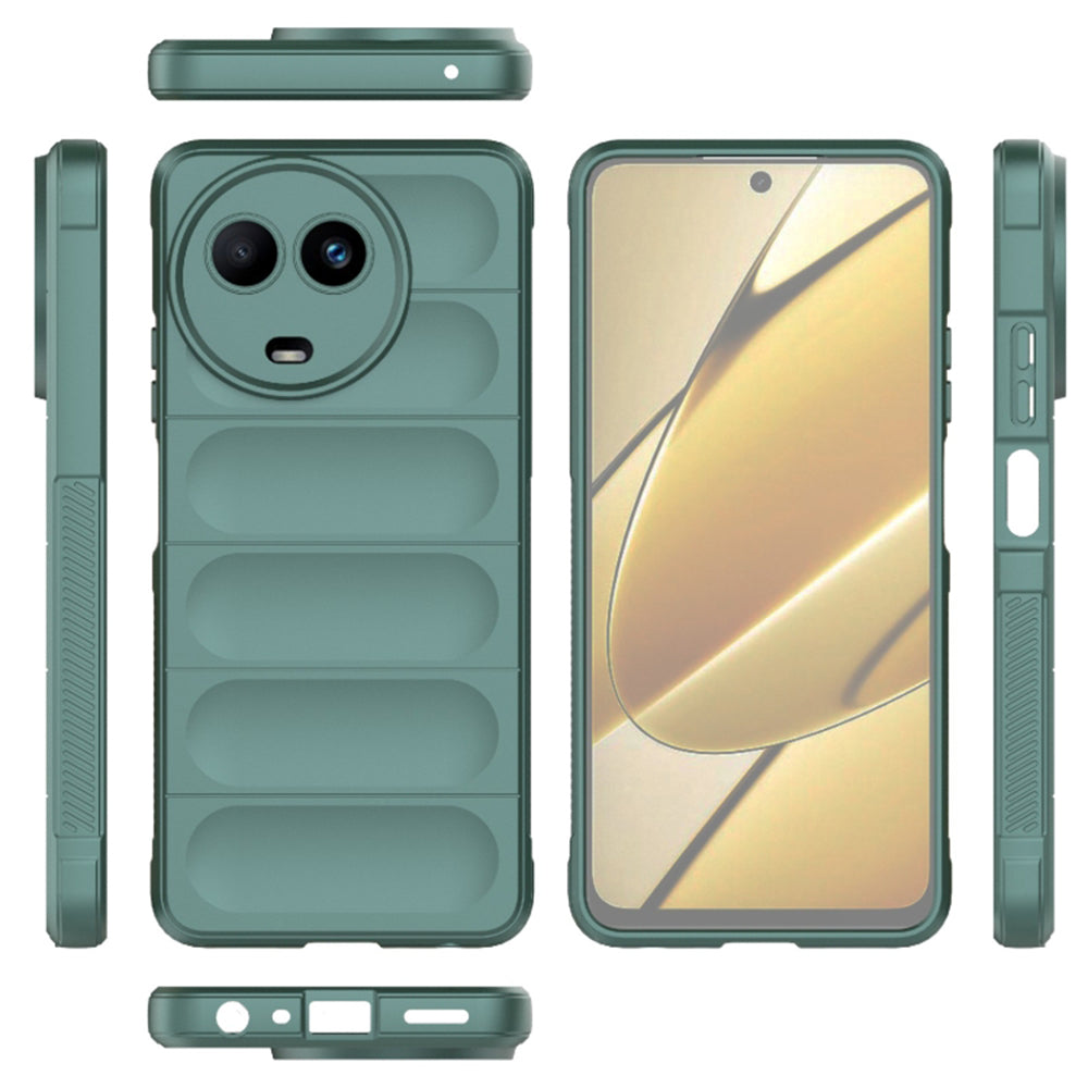 Husa de protectie Techsuit Magic Shield compatibila cu Realme 11 5G, acoperire spate, verde