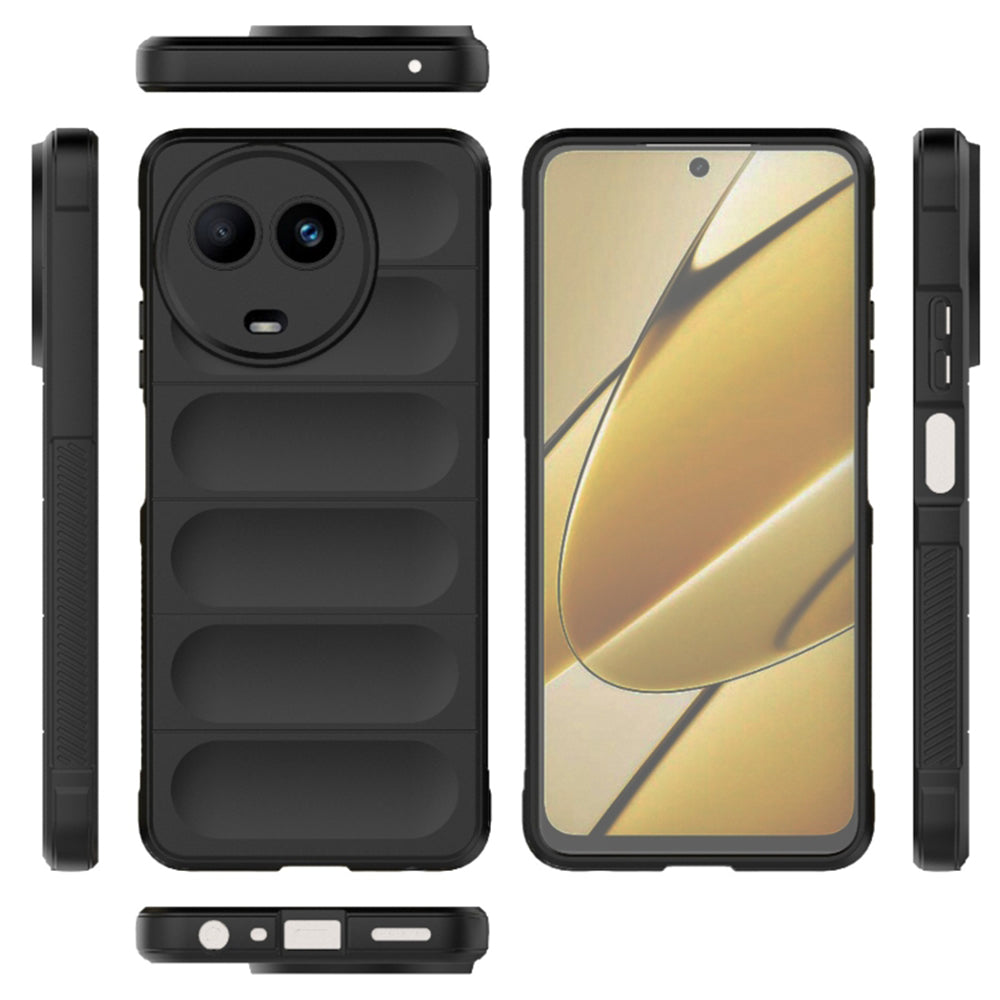 Husa de protectie Techsuit Magic Shield compatibila cu Realme 11 5G, acoperire spate, negru