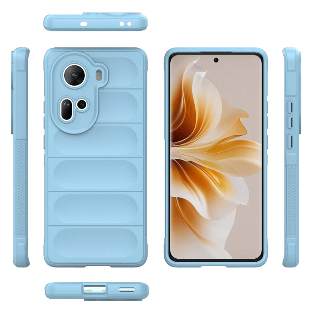 Husa de protectie Techsuit Magic Shield compatibila cu Oppo Reno11, acoperire spate, albastru inchis