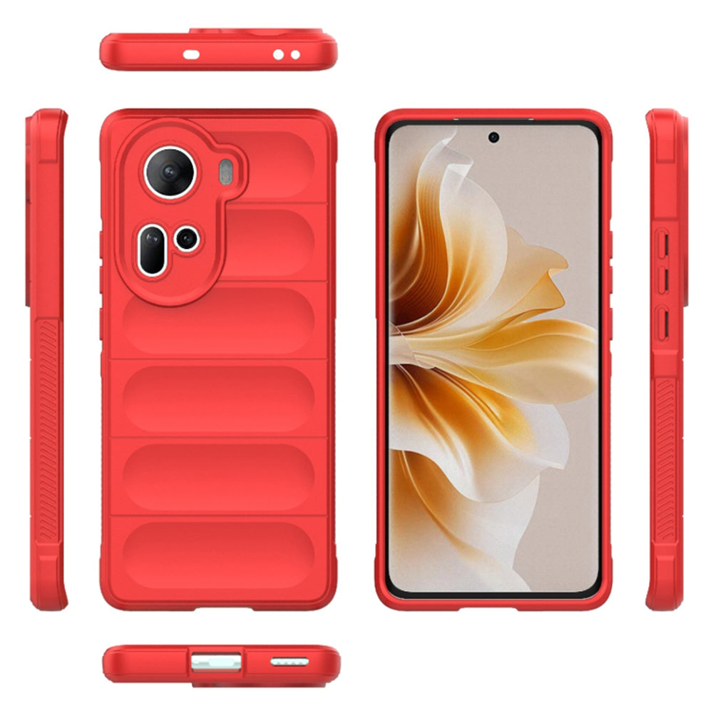 Husa de protectie Techsuit Magic Shield compatibila cu Oppo Reno11, acoperire spate, rosu